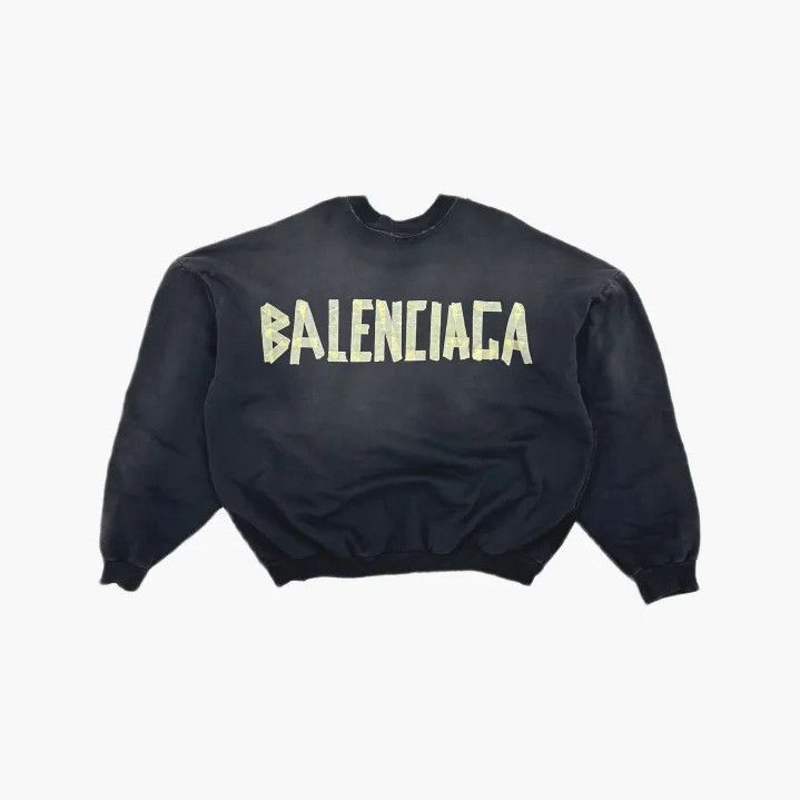 Balenciaga Balenciaga Black Logo Print Long Sleeve Sweatshirt Size US XS / EU 42 / 0 - 3 Thumbnail