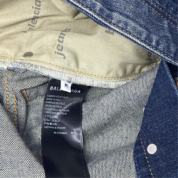 Balenciaga Balenciaga SS25 Embroidered Straight-Leg Denim Pants Size US 27 - 2 Thumbnail