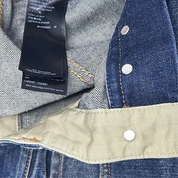 Balenciaga Balenciaga SS25 Embroidered Straight-Leg Denim Pants Size US 27 - 3 Thumbnail