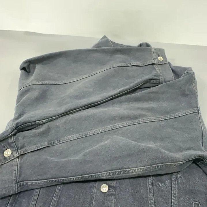 Balenciaga Balenciaga Black Logo Denim Jacket Size US XS / EU 42 / 0 - 8 Thumbnail