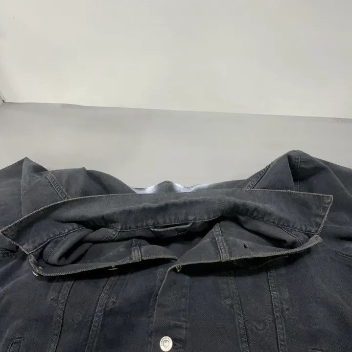 Balenciaga Balenciaga Black Logo Denim Jacket Size US XS / EU 42 / 0 - 7 Thumbnail