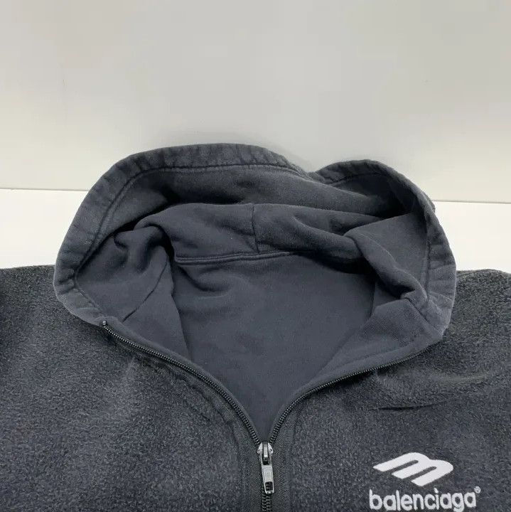 Balenciaga Balenciaga 3B Sports Icon Hooded Zip Sweatshirt Size US S / EU 44-46 / 1 - 8 Thumbnail
