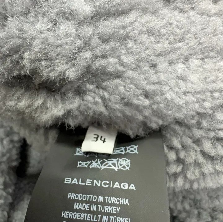 Balenciaga Balenciaga Gray Leather Zip-Collar Jacket Size US S / EU 44-46 / 1 - 5 Thumbnail