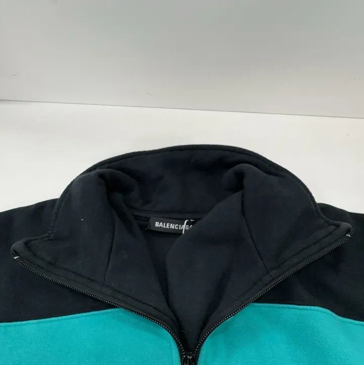 Balenciaga Balenciaga Colorblock Long Sleeve Zip Sweatshirt Size US XS / EU 42 / 0 - 7 Thumbnail