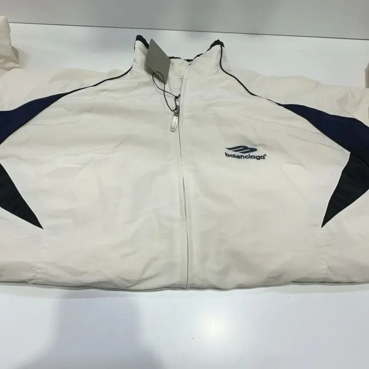 Balenciaga Balenciaga Letter Embroidered Zip-Up Jacket Size US XXS / EU 40 - 10 Thumbnail