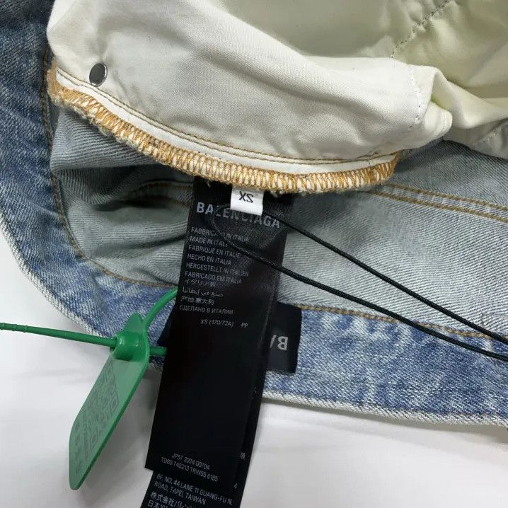Balenciaga Balenciaga Men's Light Blue Loose Fit Denim Pants Size US 26 / EU 42 - 2 Thumbnail