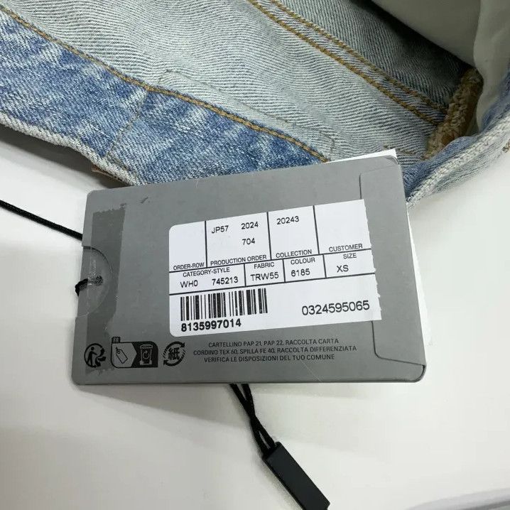 Balenciaga Balenciaga Men's Light Blue Loose Fit Denim Pants Size US 26 / EU 42 - 4 Thumbnail