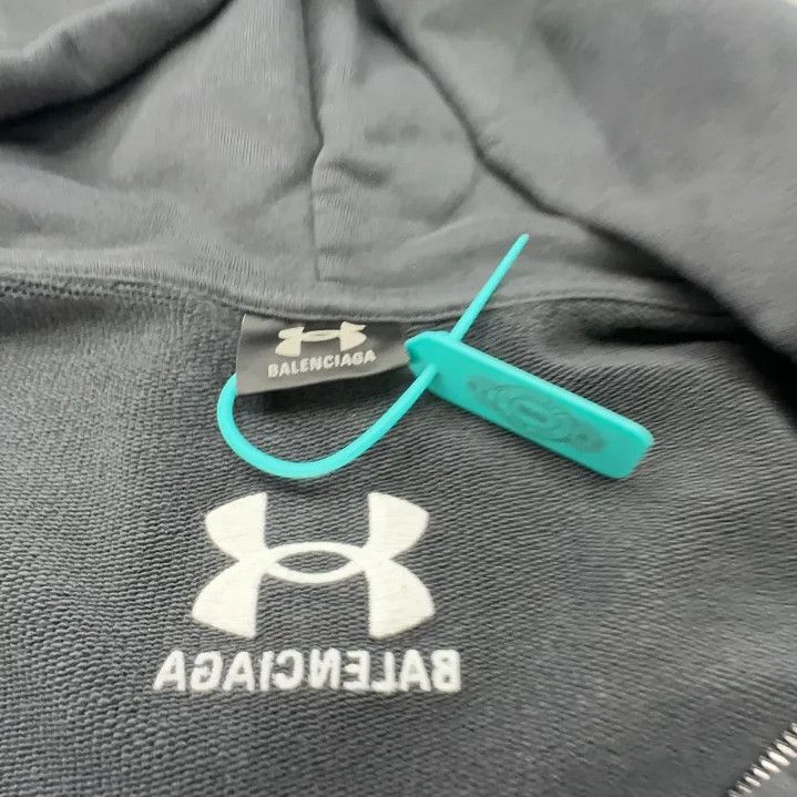 Balenciaga Balenciaga x Under Armour Black Hooded Sweatshirt Size US S / EU 44-46 / 1 - 3 Thumbnail