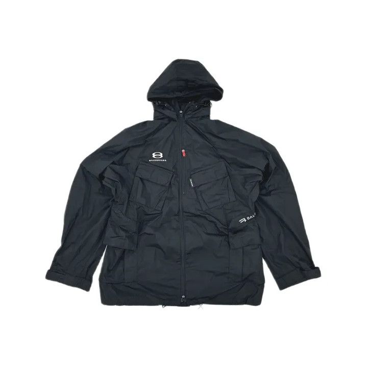 Balenciaga Balenciaga SS22 Black Hooded Parka Coat Size US M / EU 48-50 / 2 - 2 Thumbnail