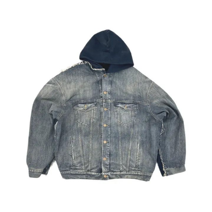 Balenciaga Balenciaga Casual Blue Hooded Jacket for Unisex Size US L / EU 52-54 / 3 - 2 Thumbnail
