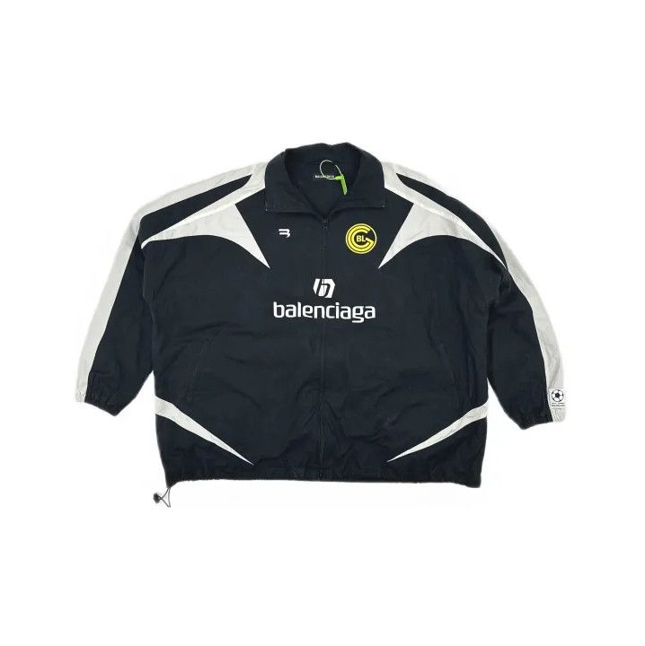 Balenciaga Balenciaga Black Embroidered Logo Long Sleeve Jacket Size US L / EU 52-54 / 3 - 2 Thumbnail
