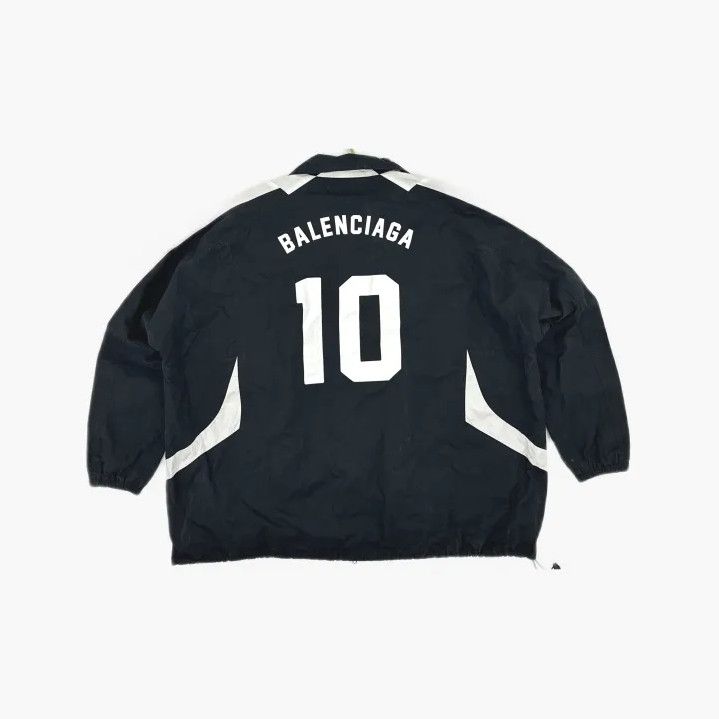 Balenciaga Balenciaga Black Embroidered Logo Long Sleeve Jacket Size US L / EU 52-54 / 3 - 3 Thumbnail