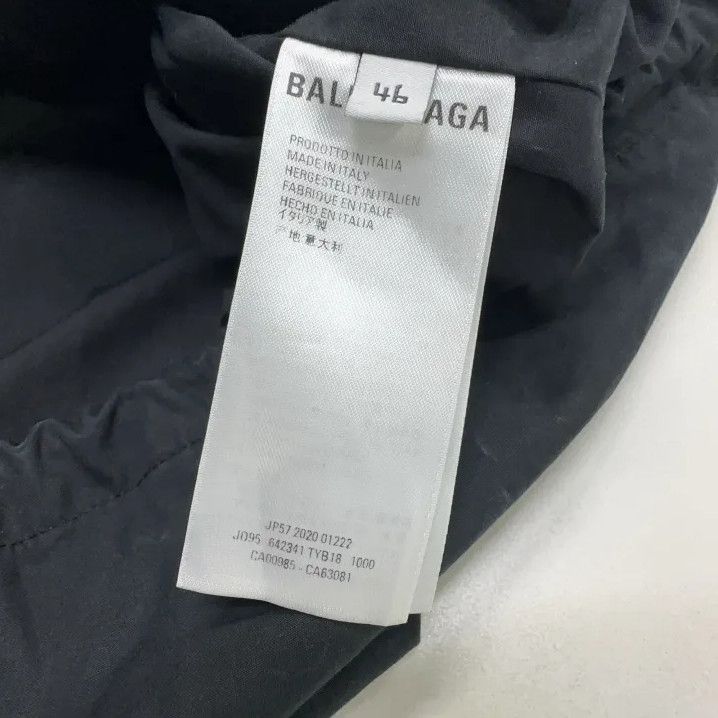 Balenciaga Balenciaga Black Embroidered Logo Long Sleeve Jacket Size US L / EU 52-54 / 3 - 4 Thumbnail