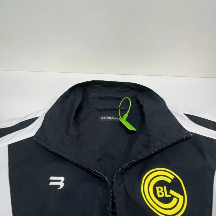 Balenciaga Balenciaga Black Embroidered Logo Long Sleeve Jacket Size US L / EU 52-54 / 3 - 6 Thumbnail