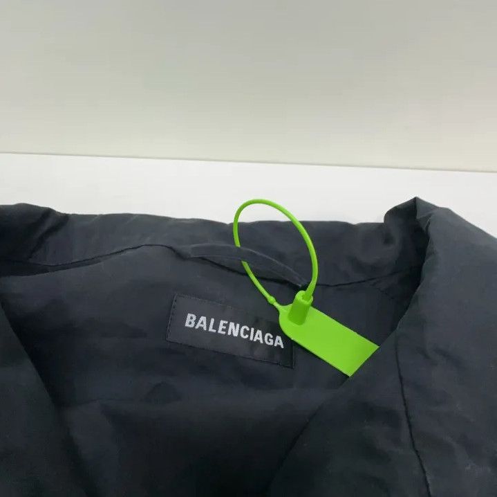 Balenciaga Balenciaga Black Embroidered Logo Long Sleeve Jacket Size US L / EU 52-54 / 3 - 5 Thumbnail