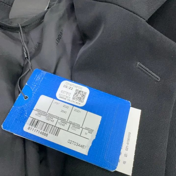 Balenciaga Balenciaga x Adidas Originals Black Blazer Size US M / EU 48-50 / 2 - 8 Thumbnail