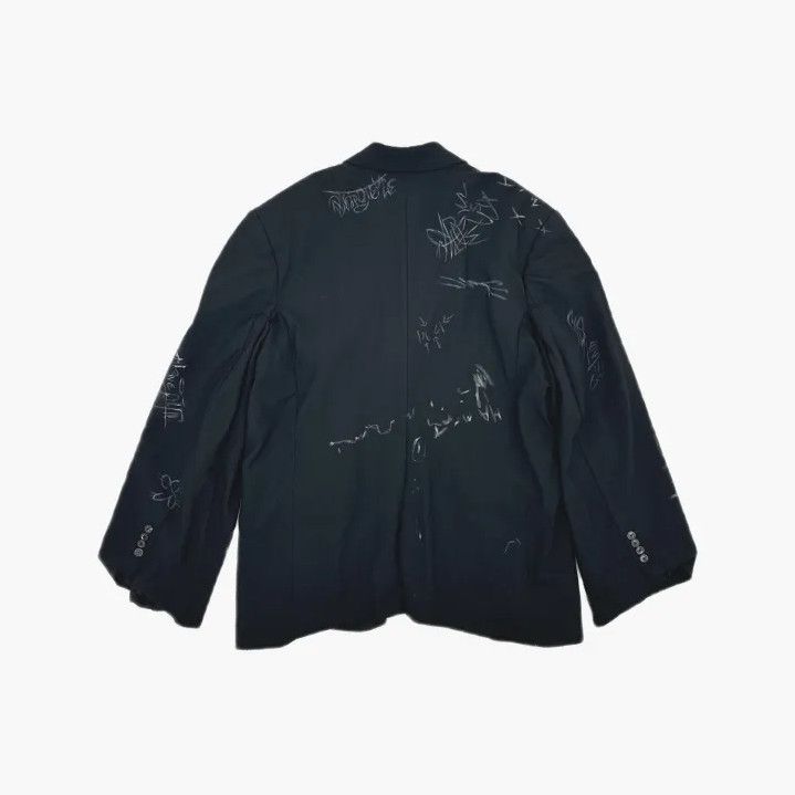 Balenciaga Balenciaga Graffiti Print Single Button Blazer Size US XS / EU 42 / 0 - 3 Thumbnail