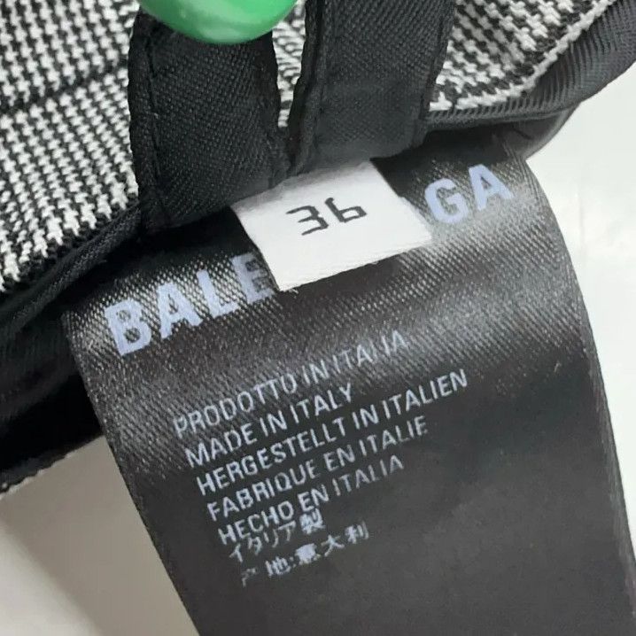 Balenciaga Balenciaga Black and White Checked Long Sleeve Blazer Size US S / EU 44-46 / 1 - 4 Thumbnail