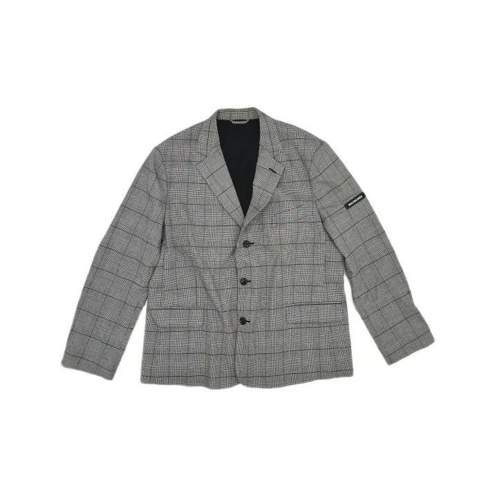 Balenciaga Balenciaga Black and White Checked Long Sleeve Blazer Size US S / EU 44-46 / 1 - 2 Thumbnail