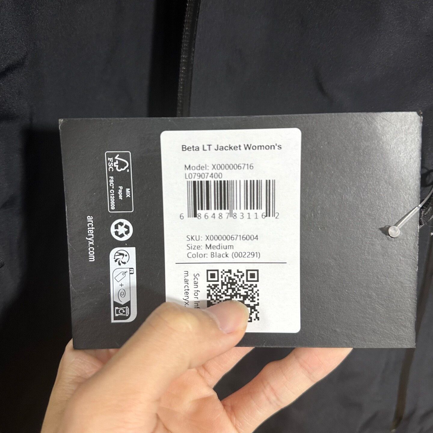 Arc'teryx arcteryx beta lt jacket hooded black medium Size M / US 6-8 / IT 42-44 - 5 Thumbnail