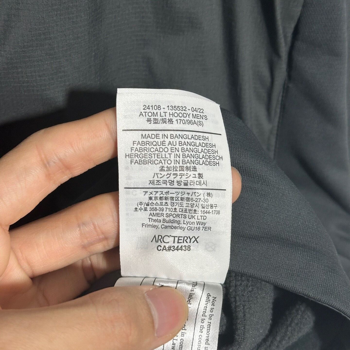 Arc'teryx Arcteryx Atom LT Hoody in Water Wave Gray Size US S / EU 44-46 / 1 - 6 Thumbnail