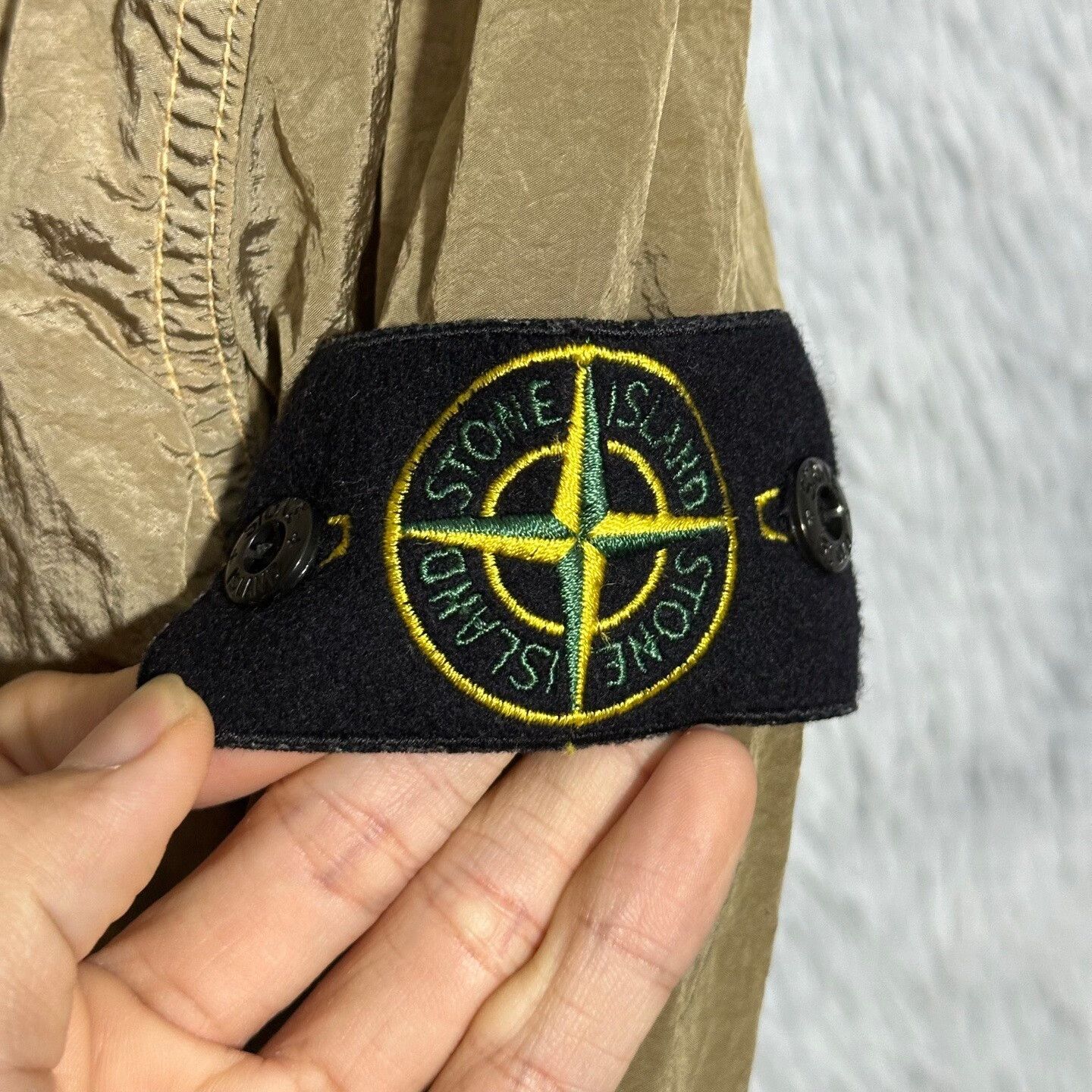 Stone Island stone island metallic nylon jacket gold color Size US M / EU 48-50 / 2 - 5 Thumbnail