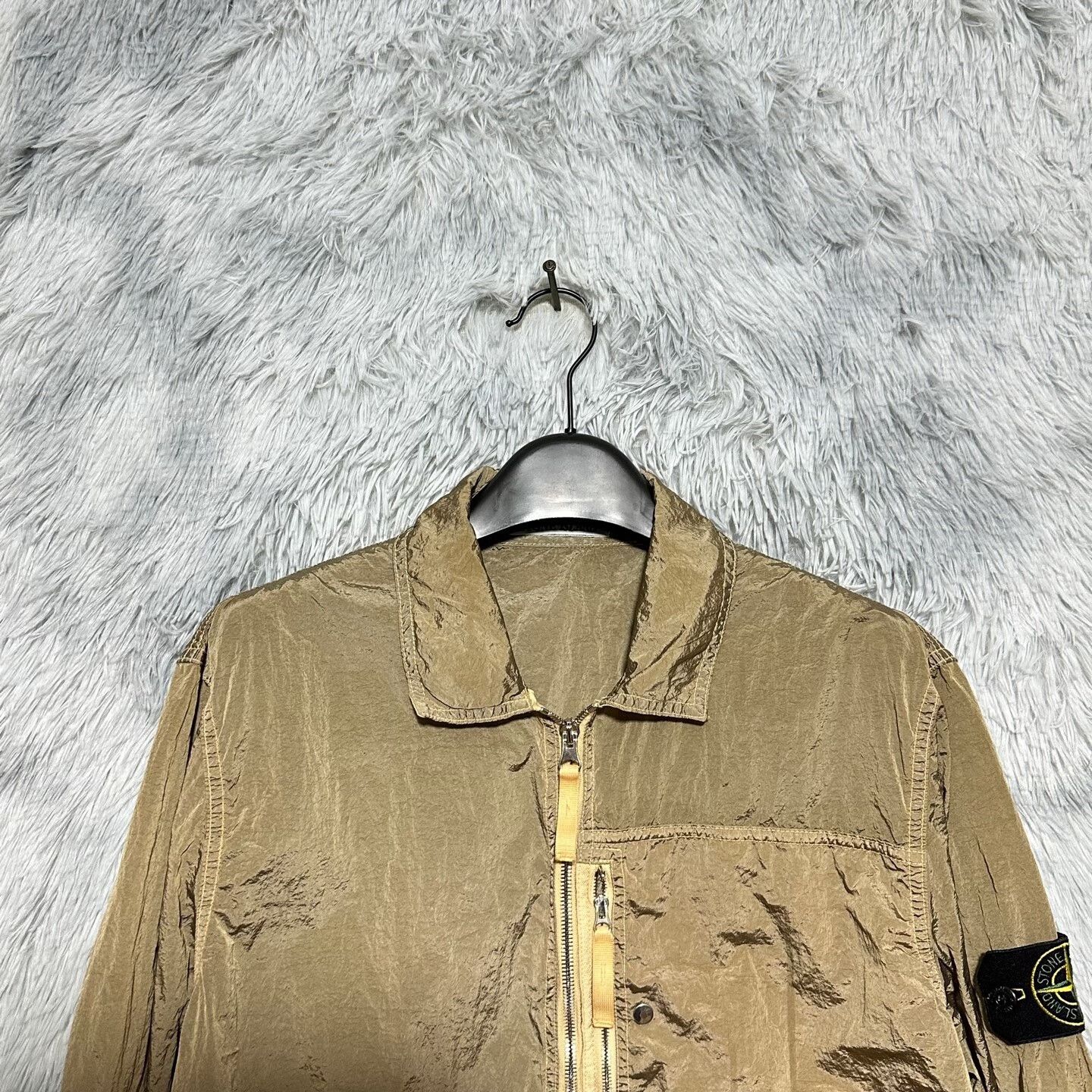 Stone Island stone island metallic nylon jacket gold color Size US M / EU 48-50 / 2 - 3 Thumbnail