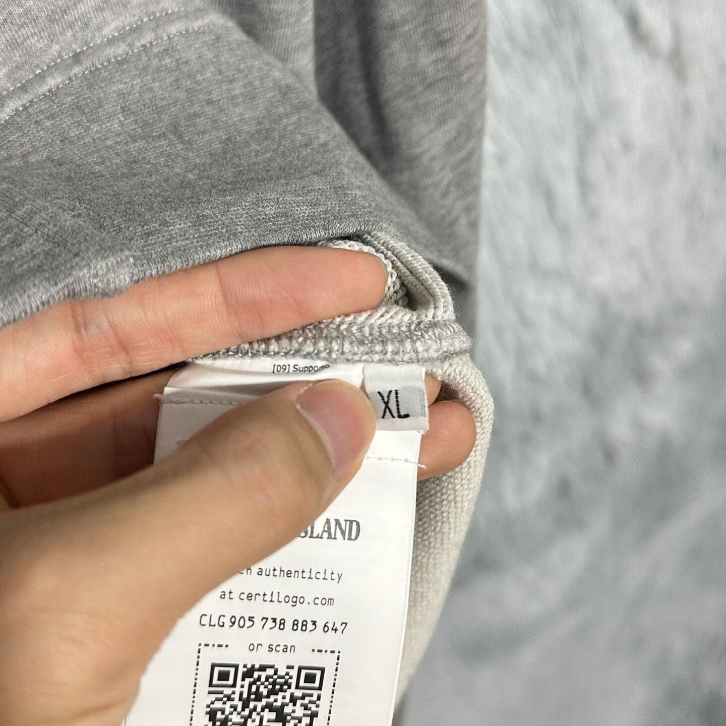 Stone Island stone island gray zip-up hoodie XL Size US XL / EU 56 / 4 - 6 Thumbnail