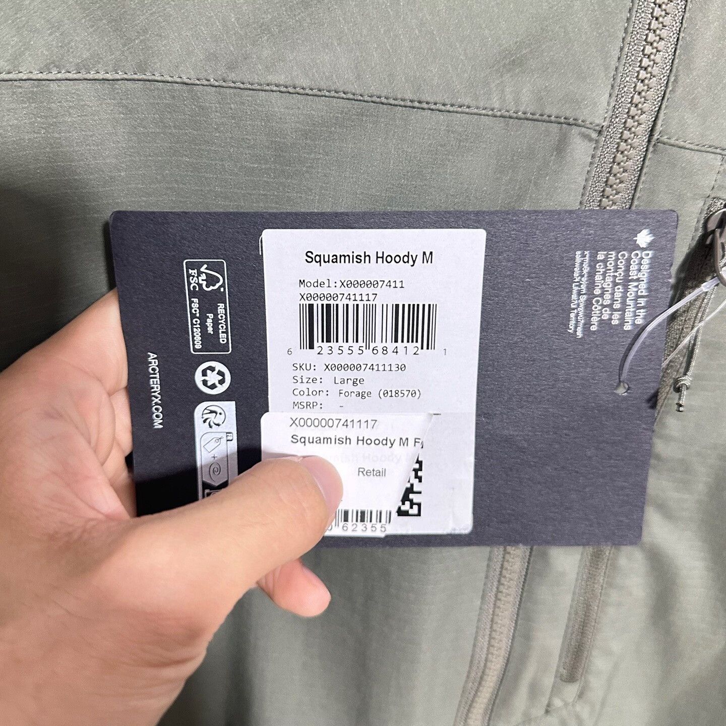 Arc'teryx arcteryx squamish hoody windbreaker full zip Size US L / EU 52-54 / 3 - 3 Thumbnail