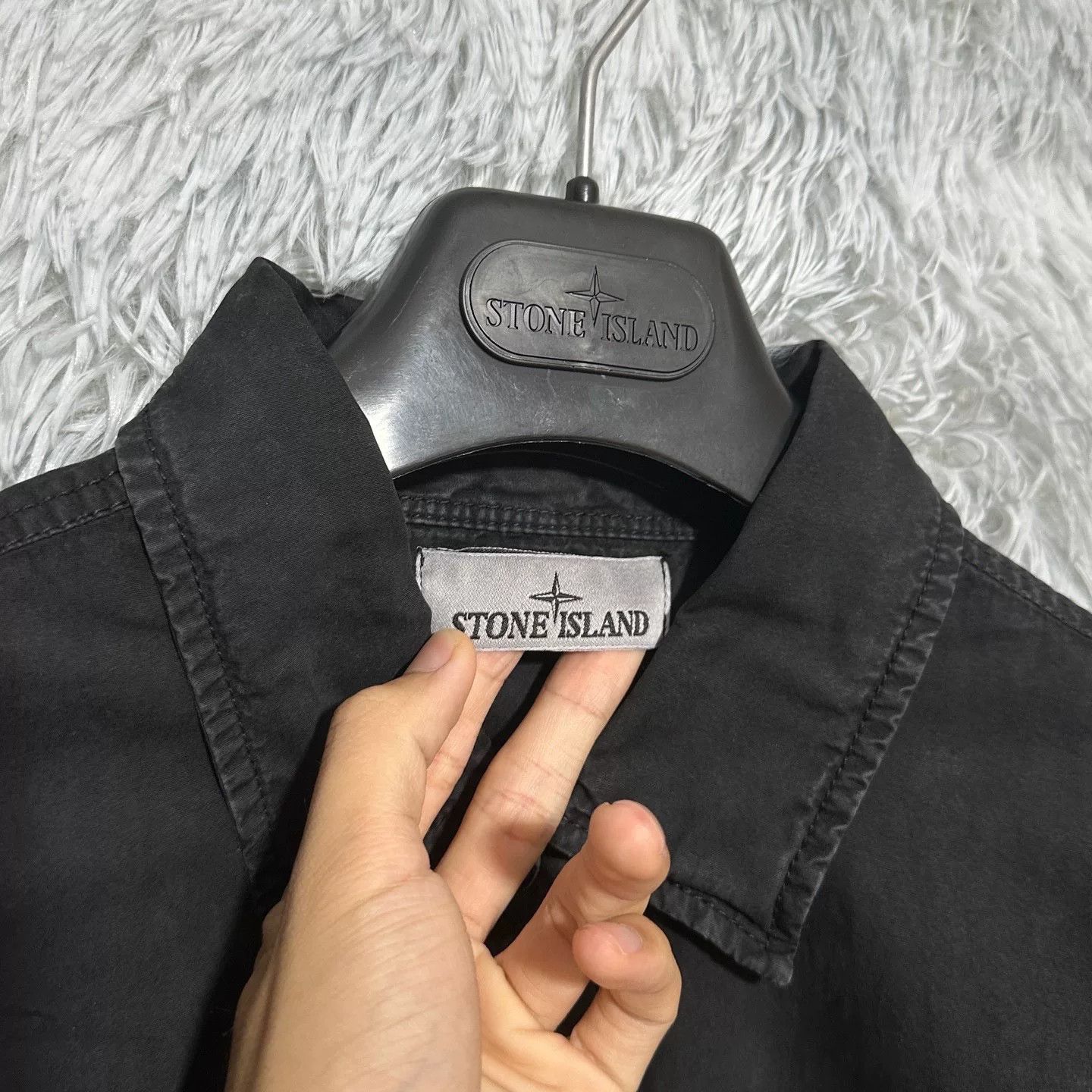 Stone Island stone island black washed jacket size L Size US L / EU 52-54 / 3 - 3 Thumbnail