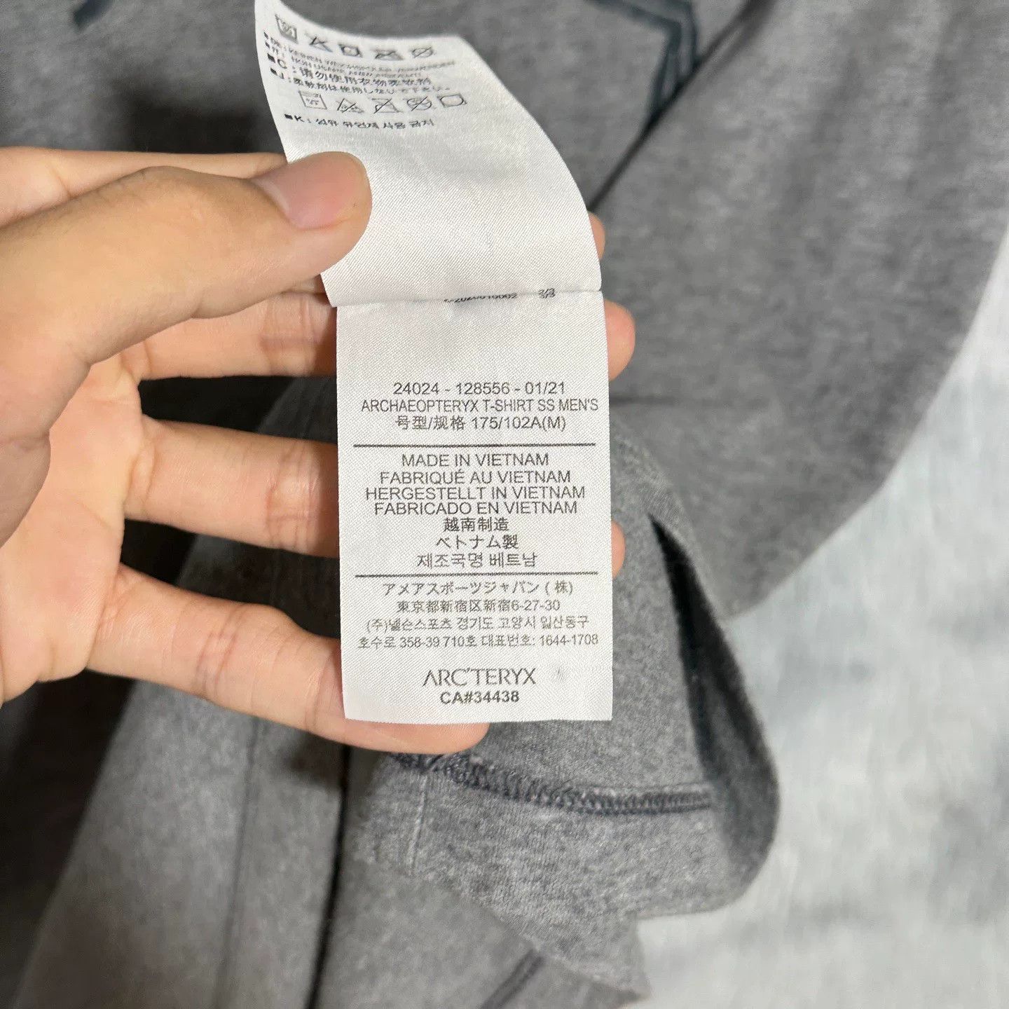 Arc'teryx Arcteryx Large Logo Grey Short Sleeve T-Shirt Size US M / EU 48-50 / 2 - 6 Thumbnail