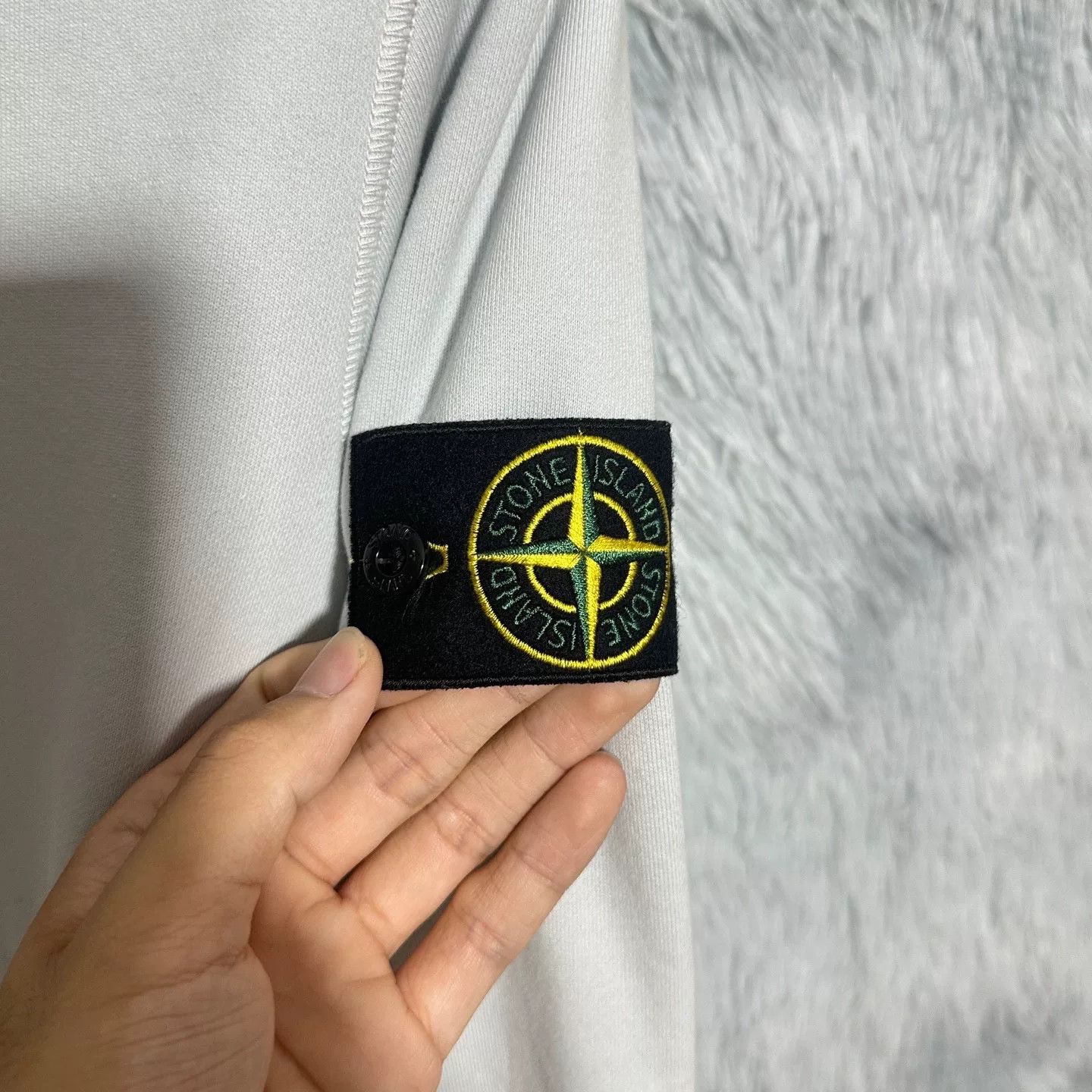 Stone Island stone island crewneck sweatshirt ice frost blue Size US XL / EU 56 / 4 - 5 Thumbnail