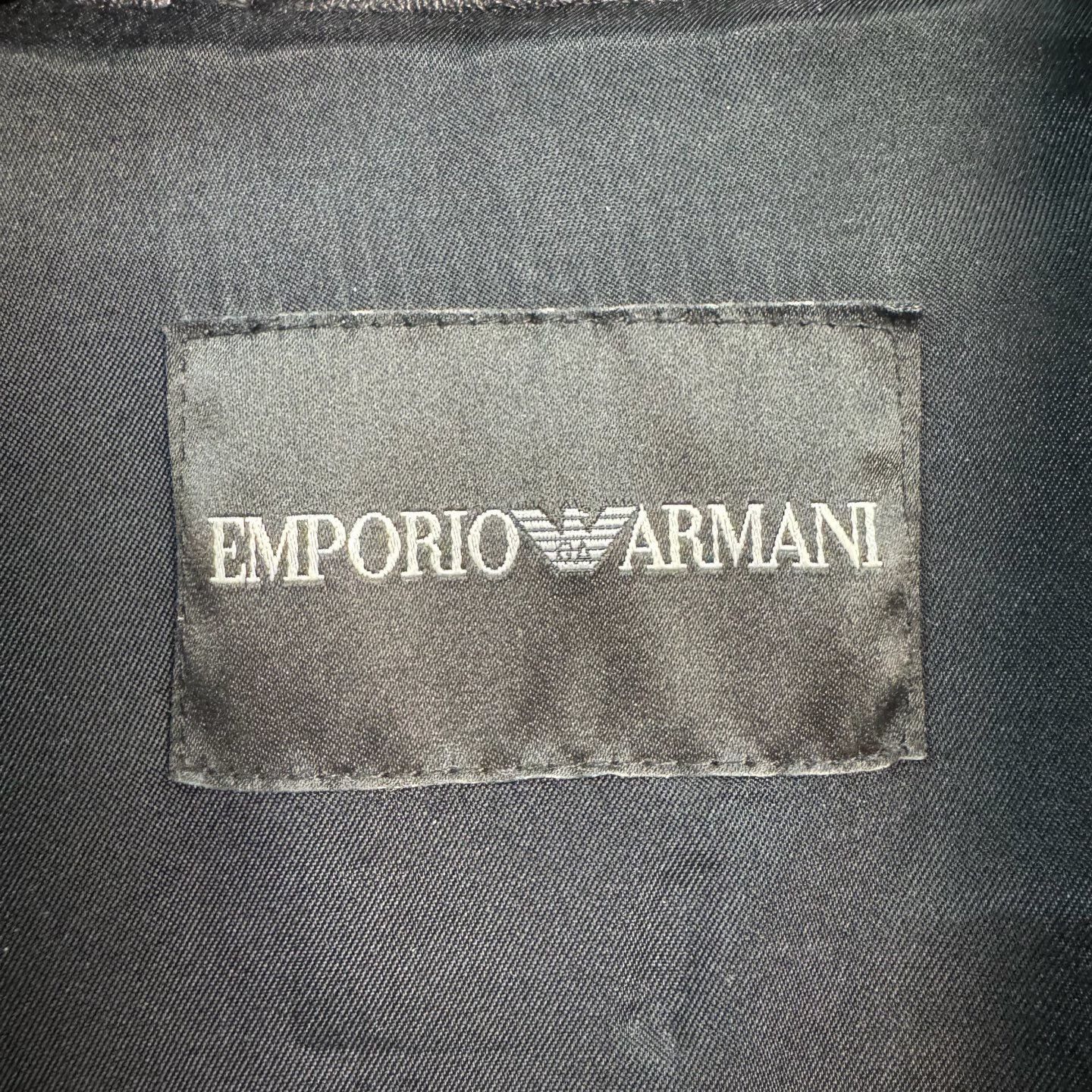 Armani armani black leather biker jacket for men Size US L / EU 52-54 / 3 - 3 Thumbnail