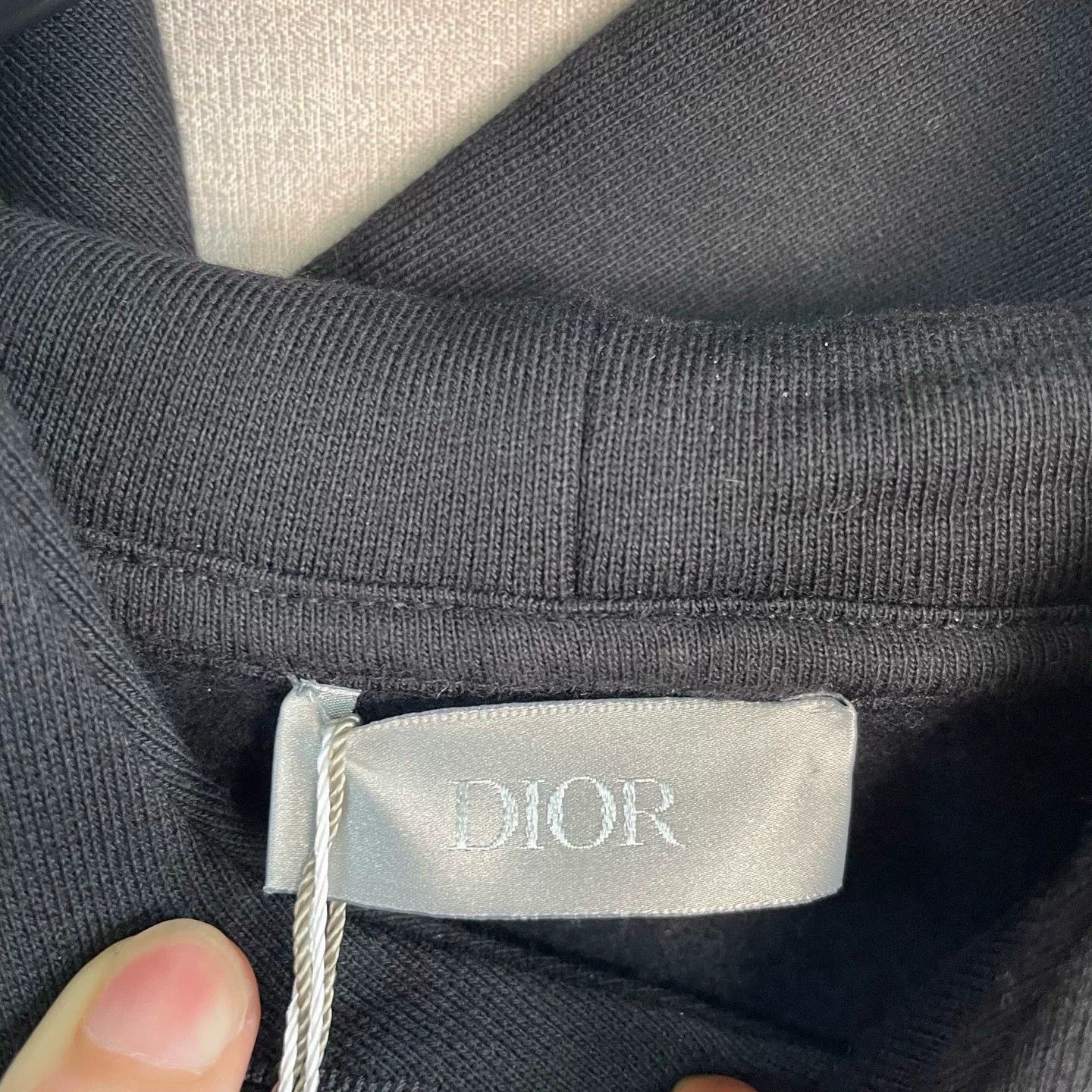 Dior dior letter print black hoodie sweatshirt Size S / US 4 / IT 40 - 3 Thumbnail