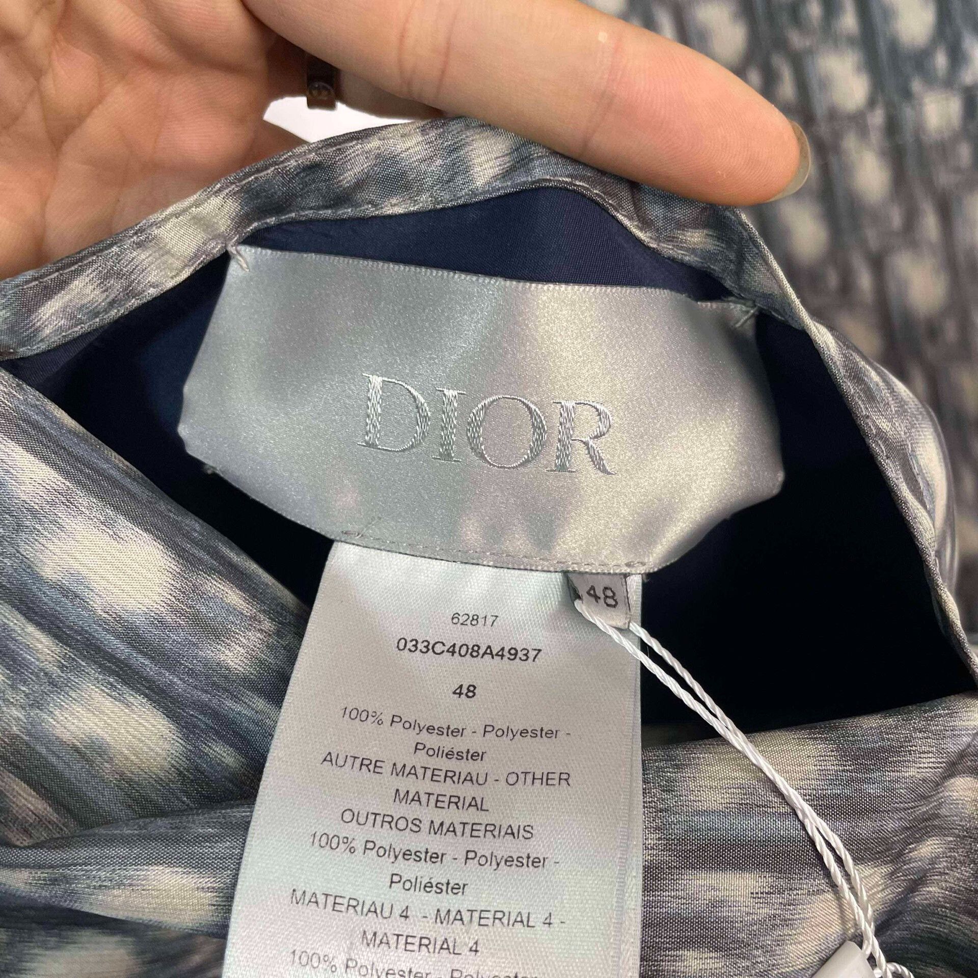 Dior new dior navy reversible jacket size 48 Size L / US 10 / IT 46 - 3 Thumbnail