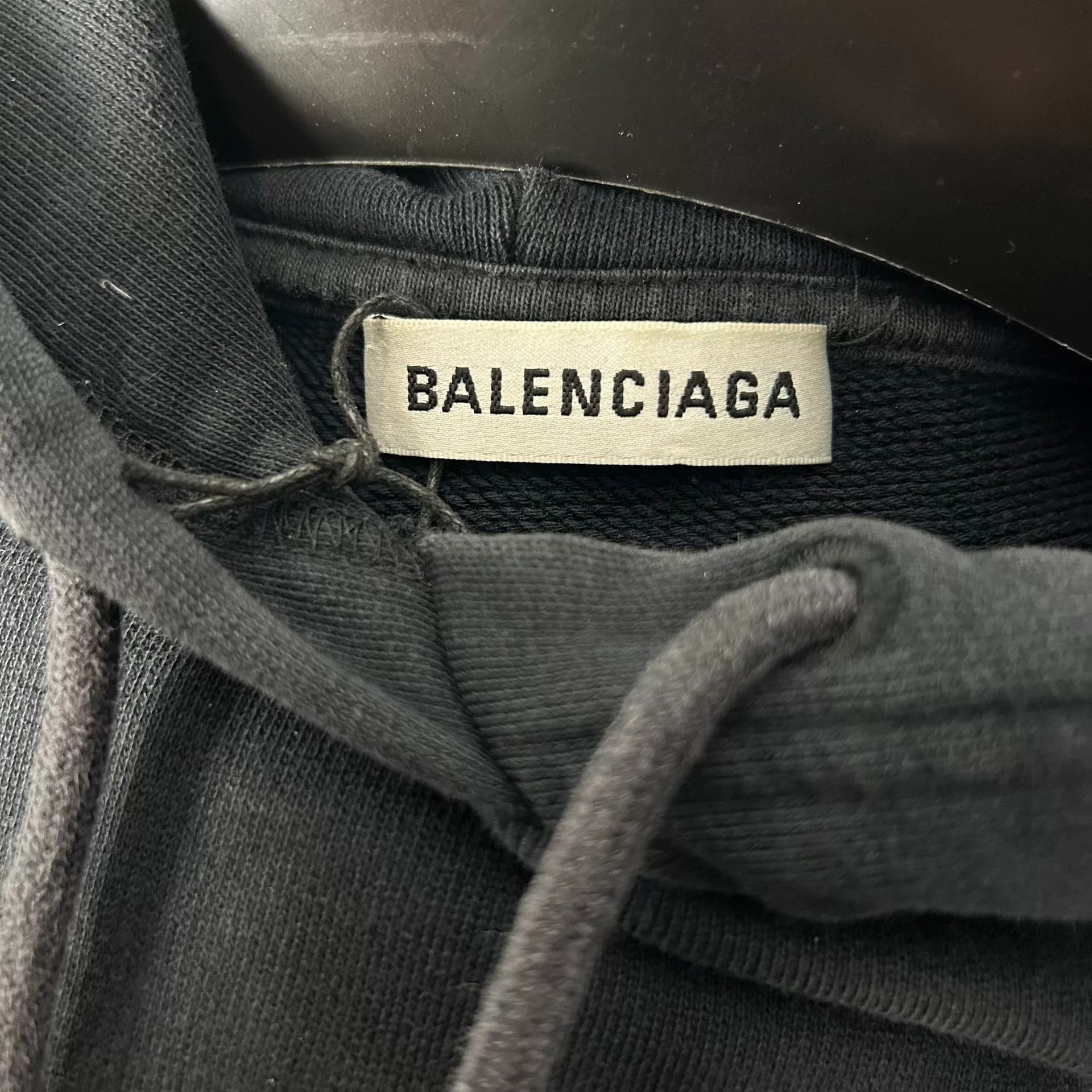 Balenciaga balenciaga black rainbow graphic hoodie Size ONE SIZE - 3 Thumbnail