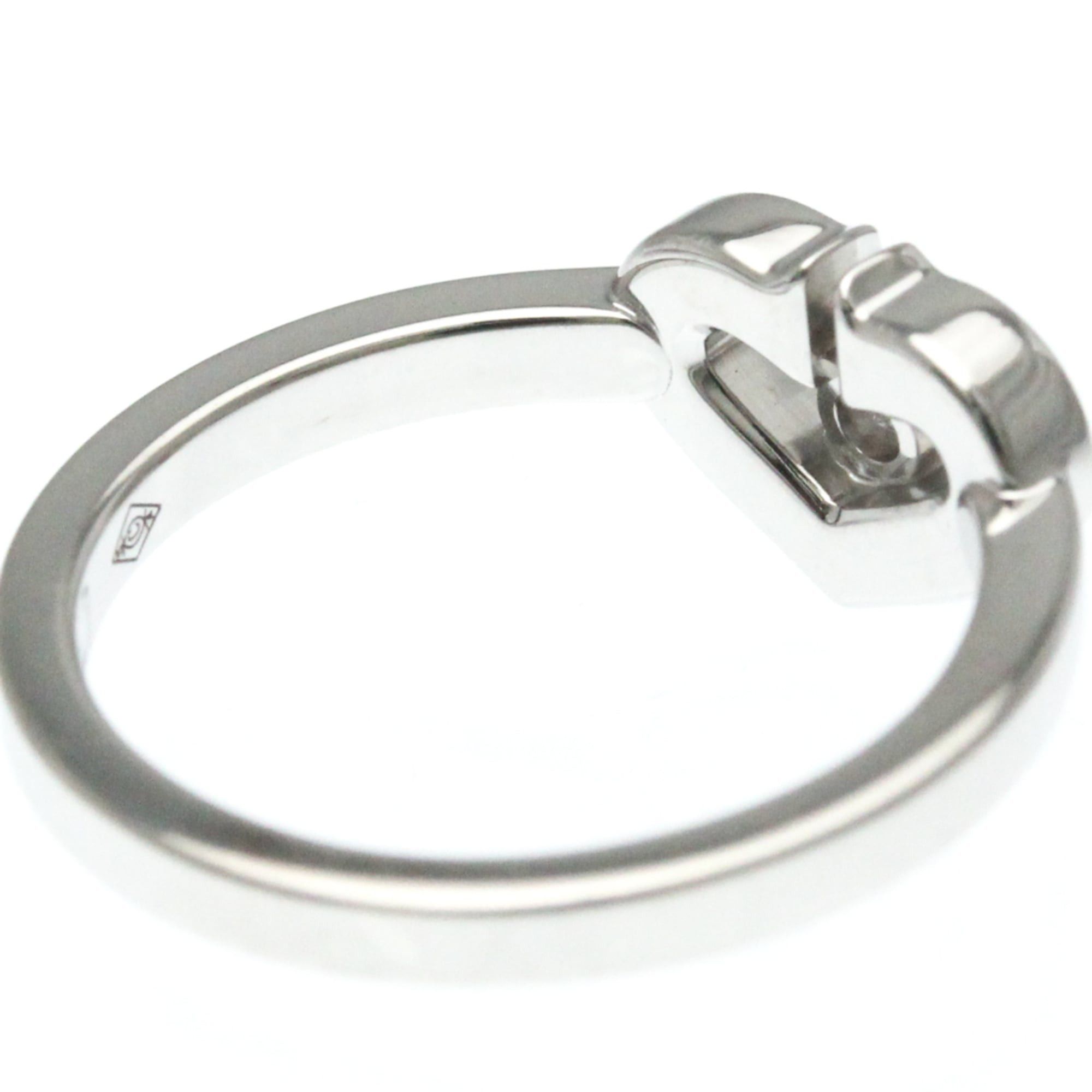 Cartier Cartier C Heart Ring White Gold (18K) Fashion Diamond Band Ring Silver Size ONE SIZE - 7 Thumbnail