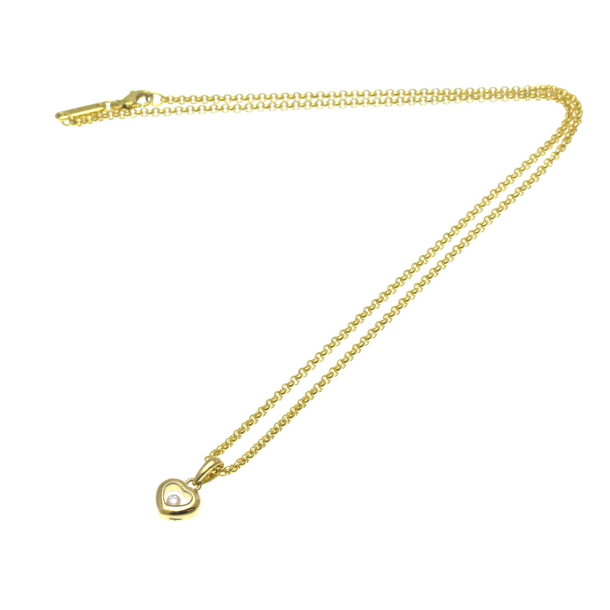 Chopard Chopard Happy Diamonds Heart Necklace 79/4584 Yellow Gold (18K) Diamond Men,Women Fashion Pendant Necklace (Gold) Size ONE SIZE - 15 Thumbnail