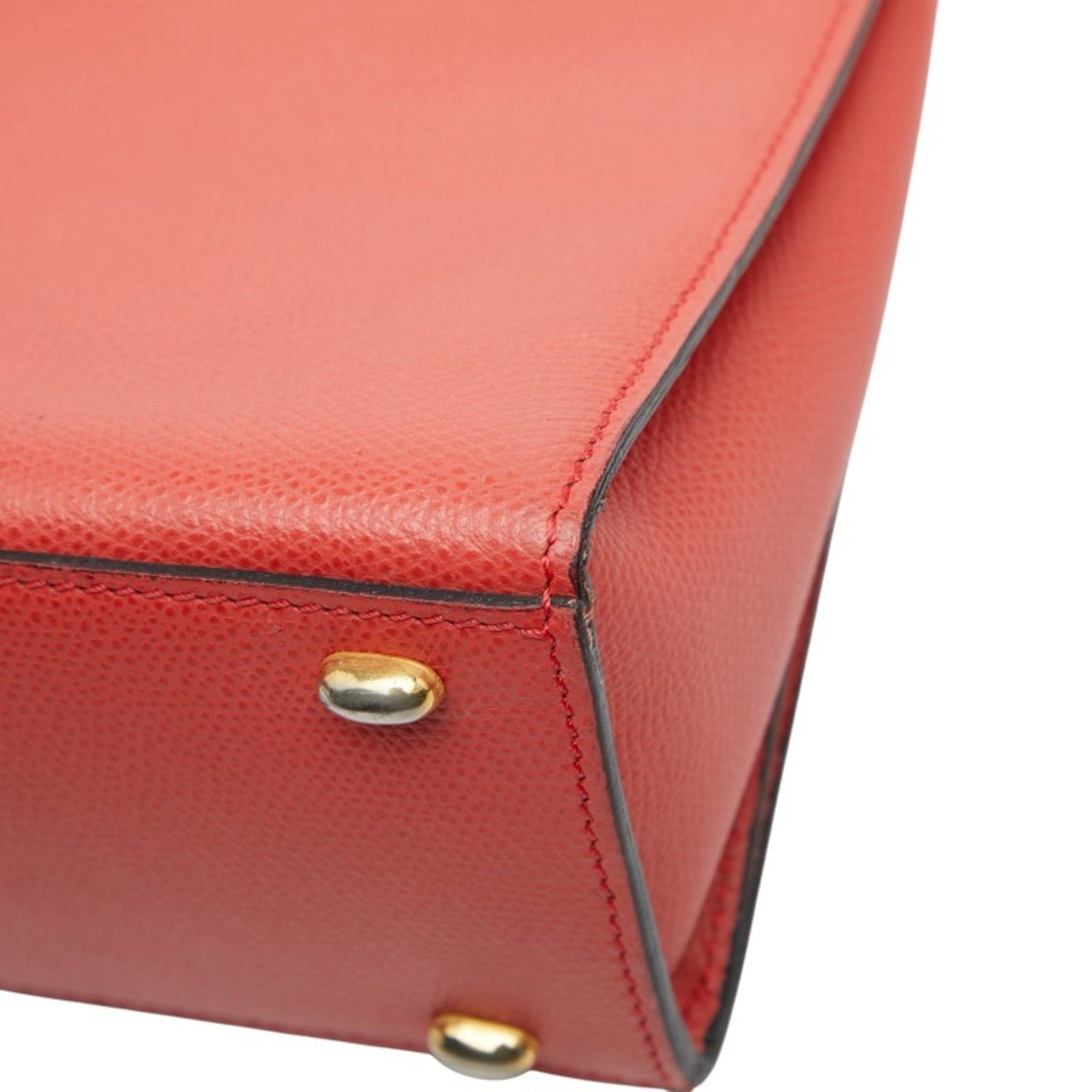 Celine Celine logo handbag in red leather for women. Size ONE SIZE - 5 Thumbnail
