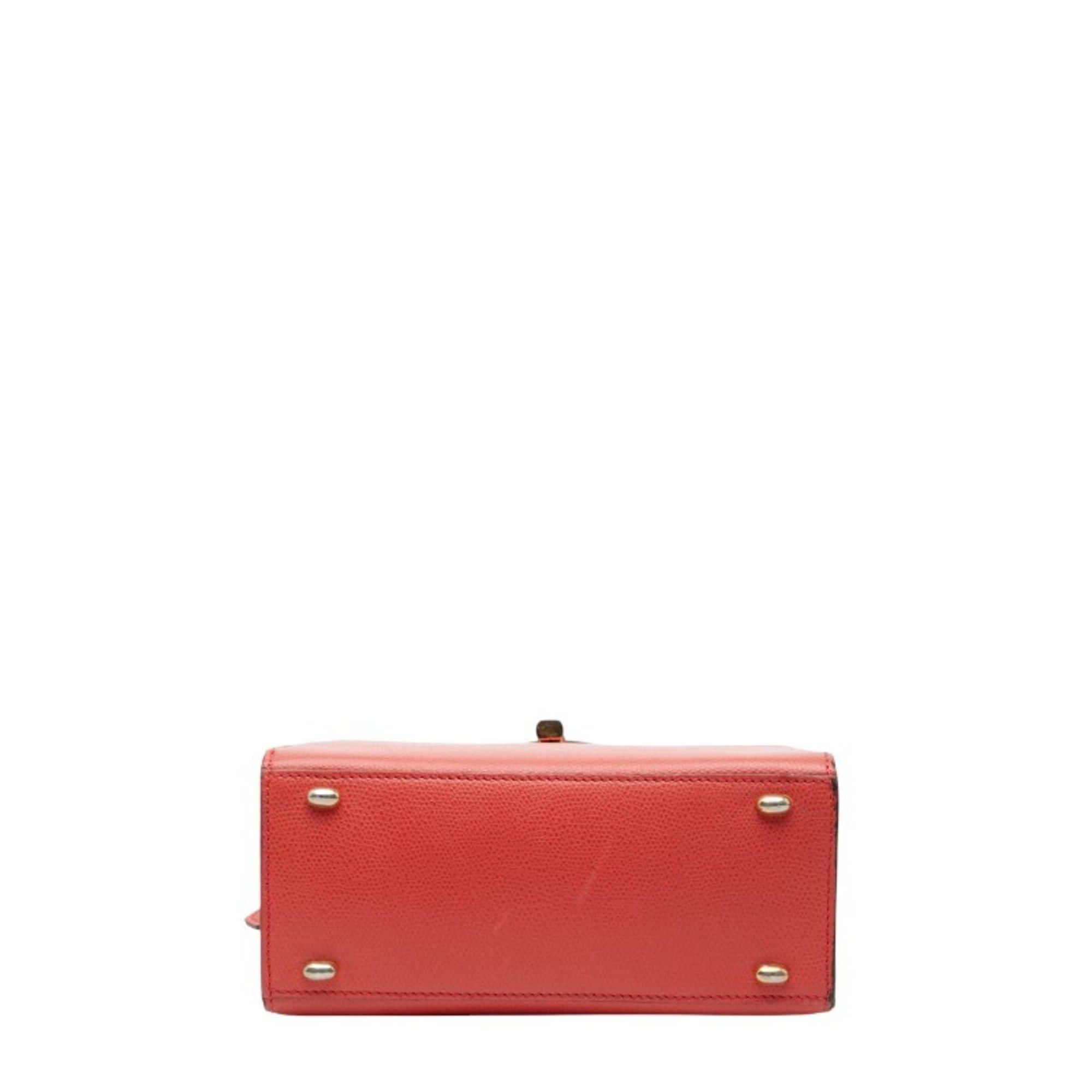 Celine Celine logo handbag in red leather for women. Size ONE SIZE - 3 Thumbnail