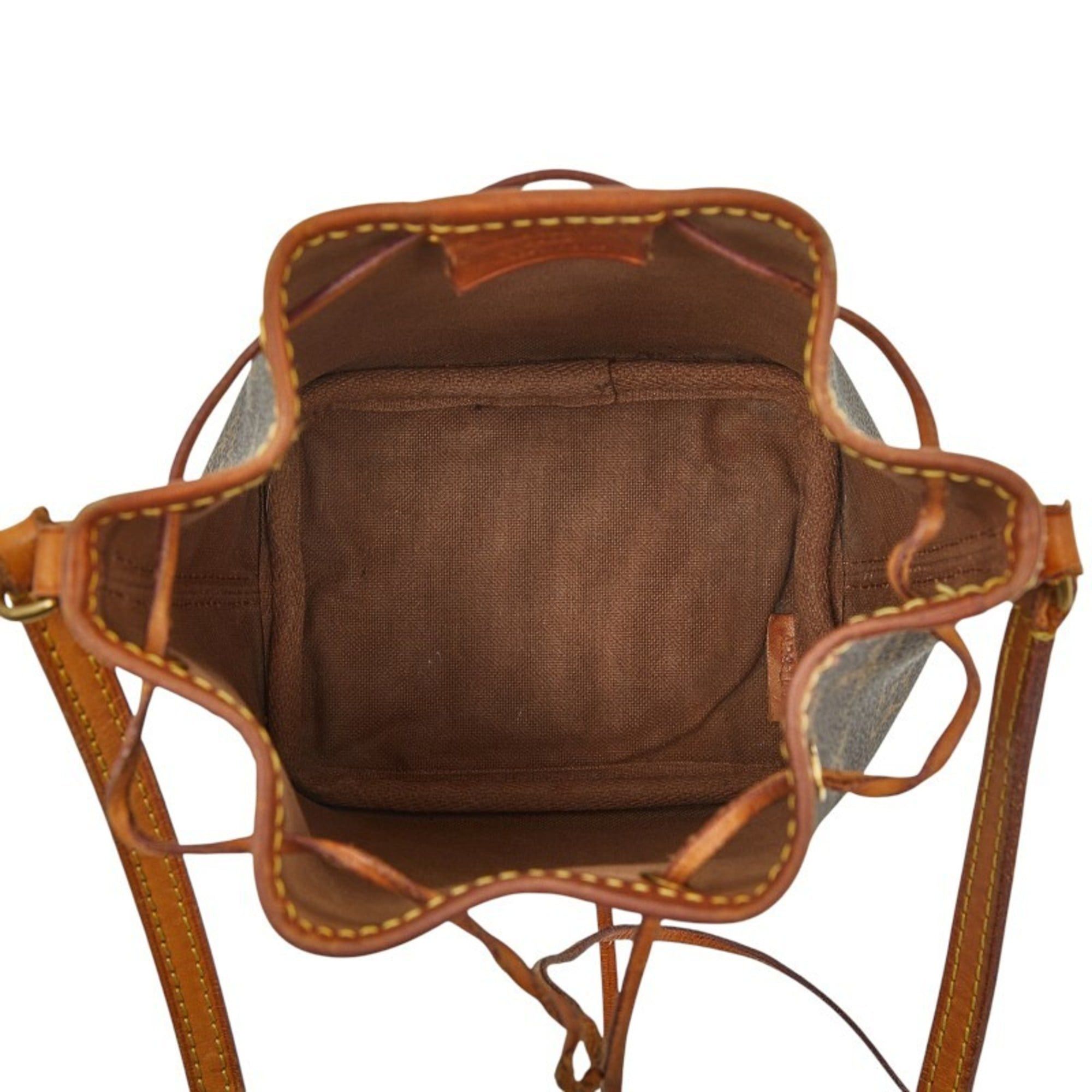 Louis Vuitton Louis Vuitton Monogram Nano Noe Crossbody Mini Shoulder Bag with Drawstring, M41346, Brown Leather, Women's, LOUIS VUITTON Size ONE SIZE - 10 Thumbnail