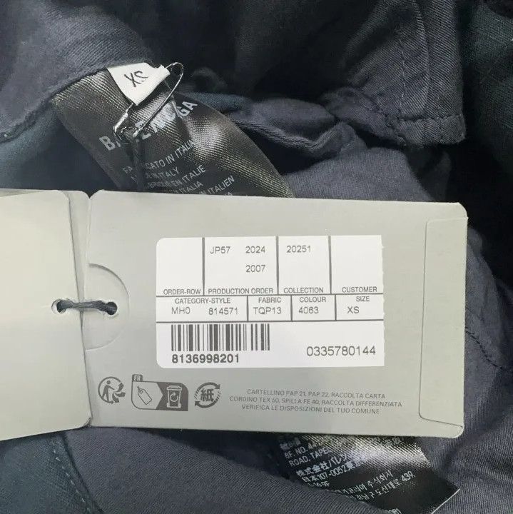 Balenciaga Balenciaga SS25 Black Cargo Pants for Men Size US 27 - 6 Thumbnail