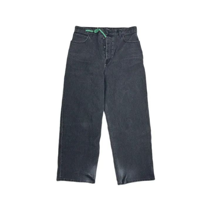 Balenciaga Balenciaga Black Straight-Leg Denim Pants for Men Size US 31 - 2 Thumbnail