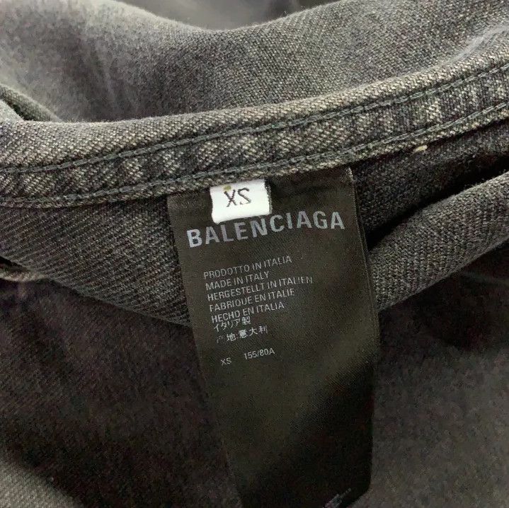 Balenciaga Balenciaga Black Denim Long Sleeve Jacket Size US XS / EU 42 / 0 - 4 Thumbnail