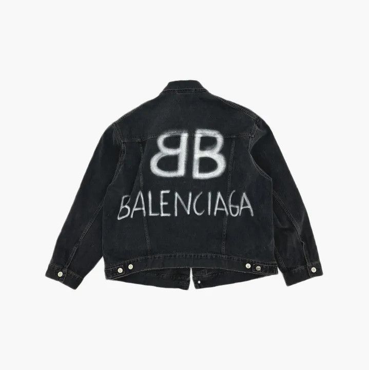 Balenciaga Balenciaga Black Denim Long Sleeve Jacket Size US XS / EU 42 / 0 - 3 Thumbnail