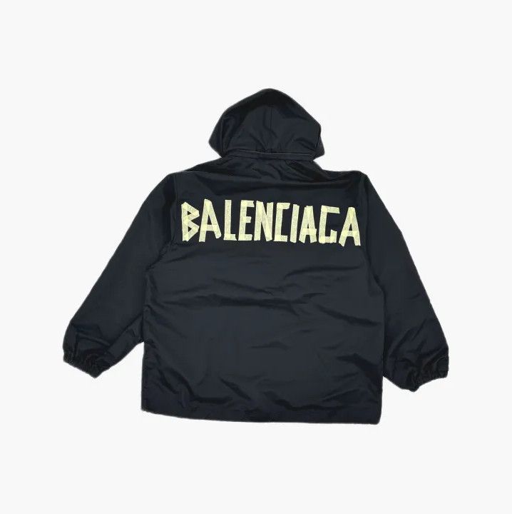 Balenciaga Balenciaga SS23 Logo Print Hooded Jacket Size US XS / EU 42 / 0 - 3 Thumbnail