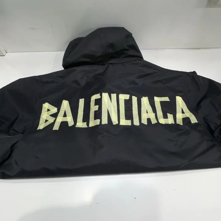 Balenciaga Balenciaga SS23 Logo Print Hooded Jacket Size US XS / EU 42 / 0 - 11 Thumbnail