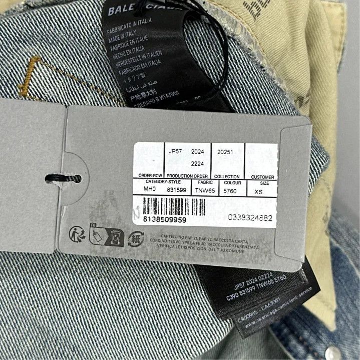 Balenciaga Balenciaga Embroidered Denim Pants in Light Blue Size US 26 / EU 42 - 5 Thumbnail