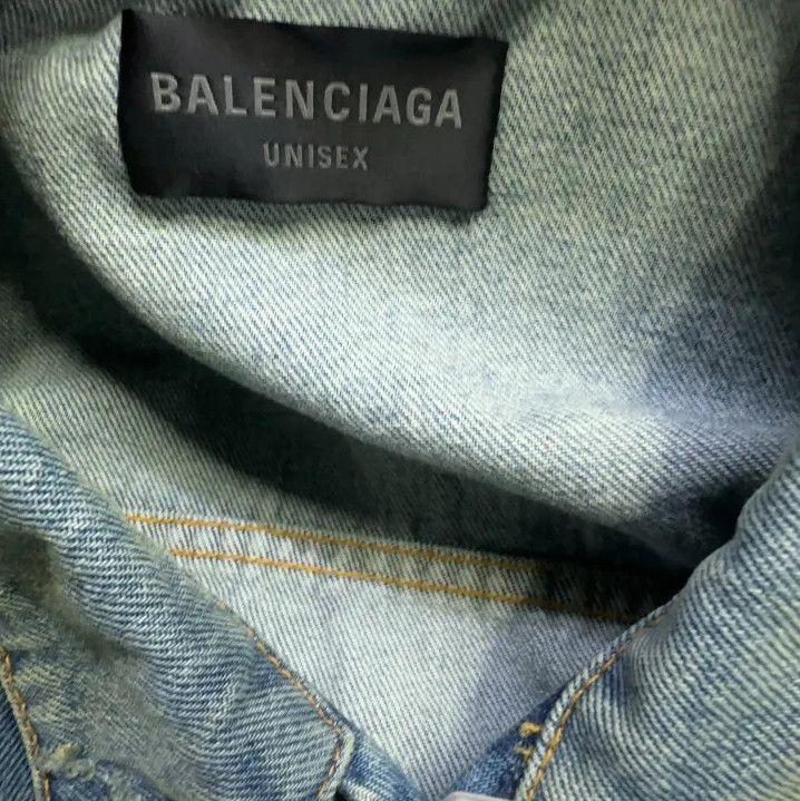 Balenciaga Balenciaga Blue Long Sleeve Denim Jacket Size US M / EU 48-50 / 2 - 4 Thumbnail