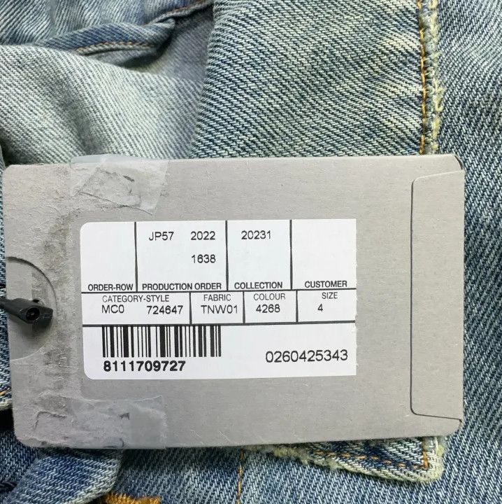 Balenciaga Balenciaga Blue Long Sleeve Denim Jacket Size US M / EU 48-50 / 2 - 3 Thumbnail
